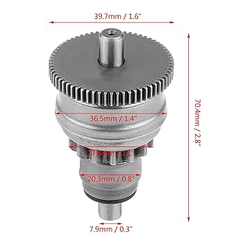 D 50　⑥ Zohisin gy6 bendix 7. 0×6. 0×6. 0 starter motor gear